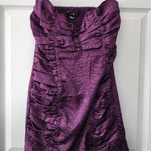 Forever 21 Strapless Plum Dress